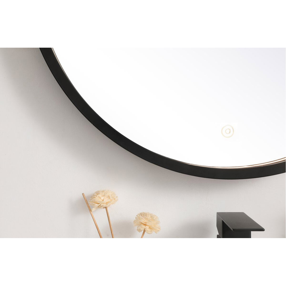 Pier 24 X 24 inch Black LED Mirror