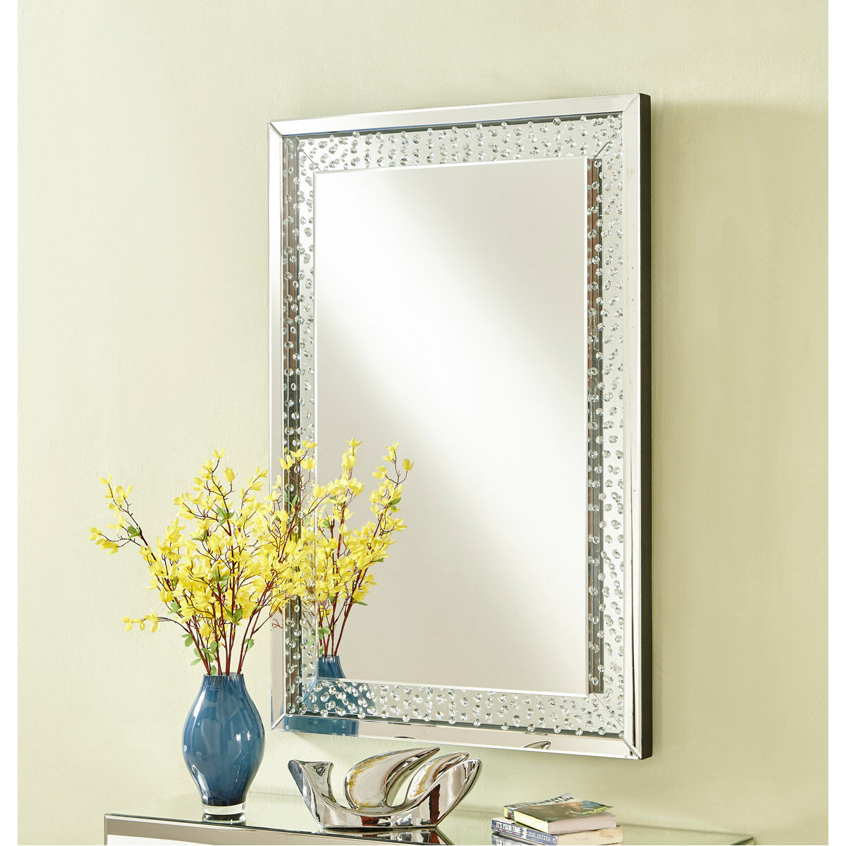 Sparkle 36 X 24 inch Clear Wall Mirror Home Decor