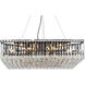 Maxime 12 Light 32 inch Black and Clear Chandelier Ceiling Light in Royal Cut