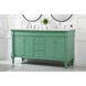 Lexington 60 X 22 X 35 inch Vintage Mint Vanity Sink Set