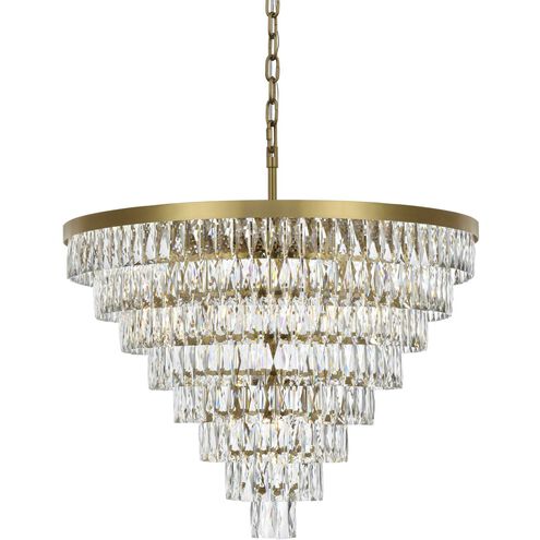 Josephine 29 Light 36 inch Satin Gold Chandelier Ceiling Light