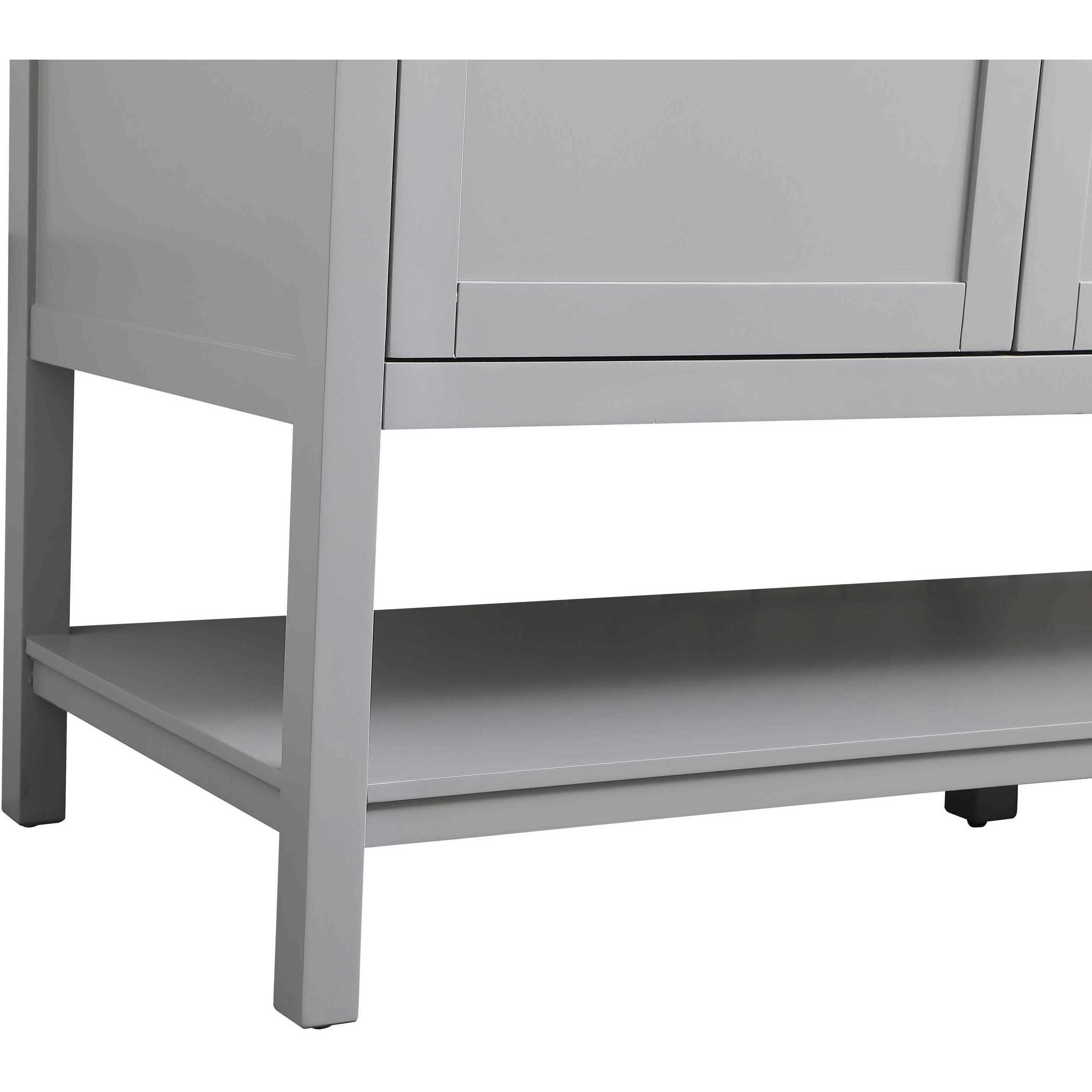 Heath 60 X 21.5 X 35 inch Grey Vanity Sink Set