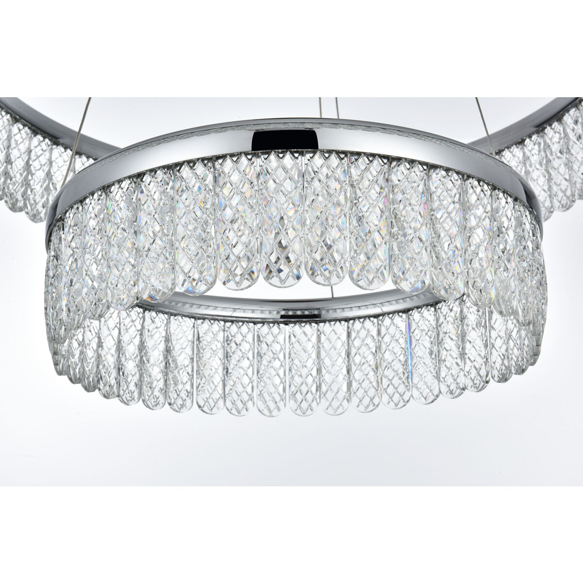 Rune 2 Light 24 inch Chrome Chandelier Ceiling Light