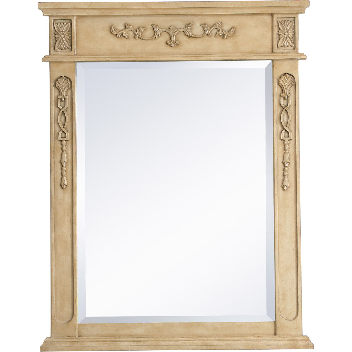 Lenora 36 X 28 inch Light Antique Beige Wall Mirror