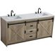 Austin 72 X 34 inch Natural Oak Bathroom Vanity Cabinet