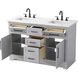 Remington 54 X 35 inch Grey Bathroom Vanity Cabinet in 2