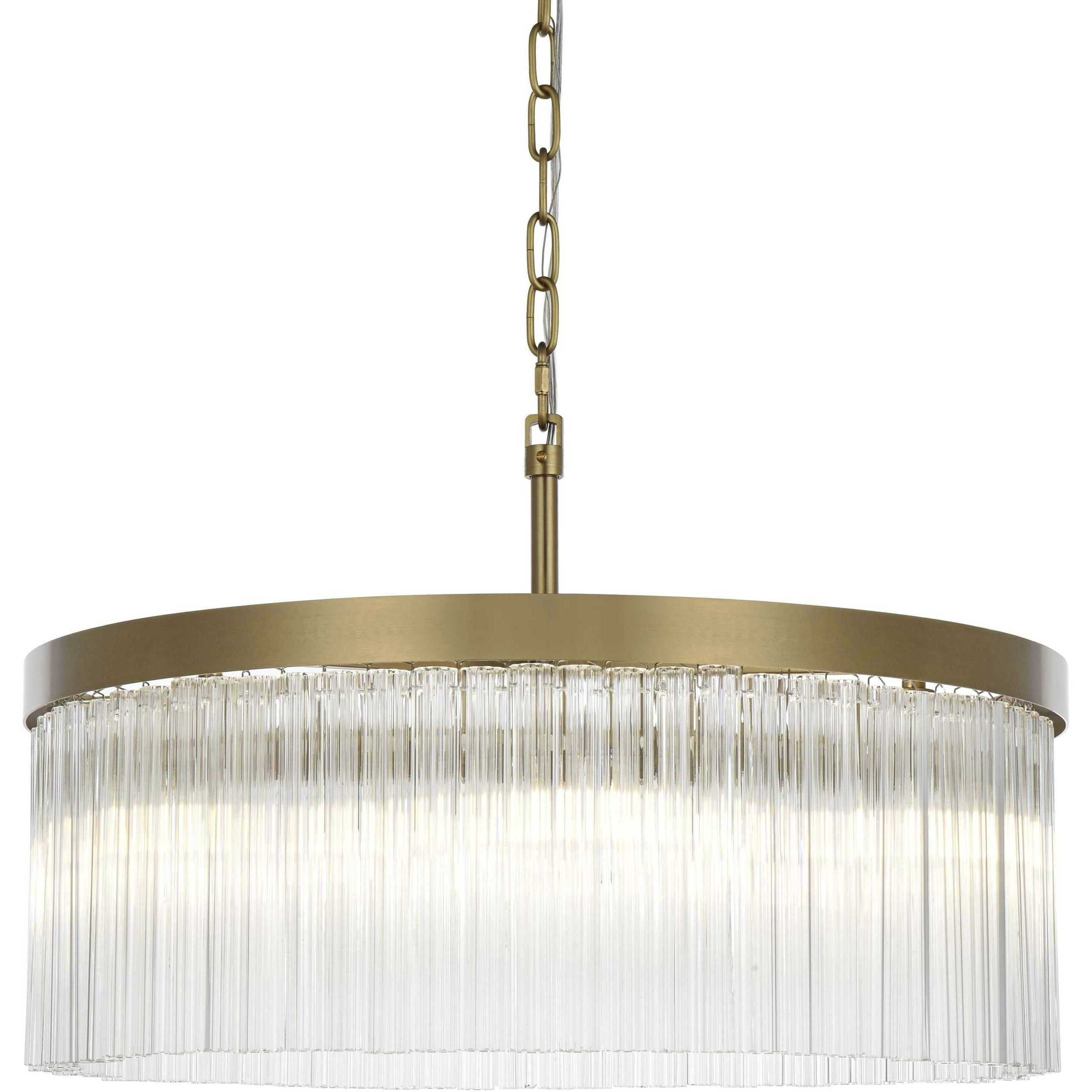 Harlow 6 Light 24 inch Satin Gold Chandelier Ceiling Light