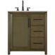 Alina 32 X 34 inch Hazel Oak Bathroom Vanity Cabinet