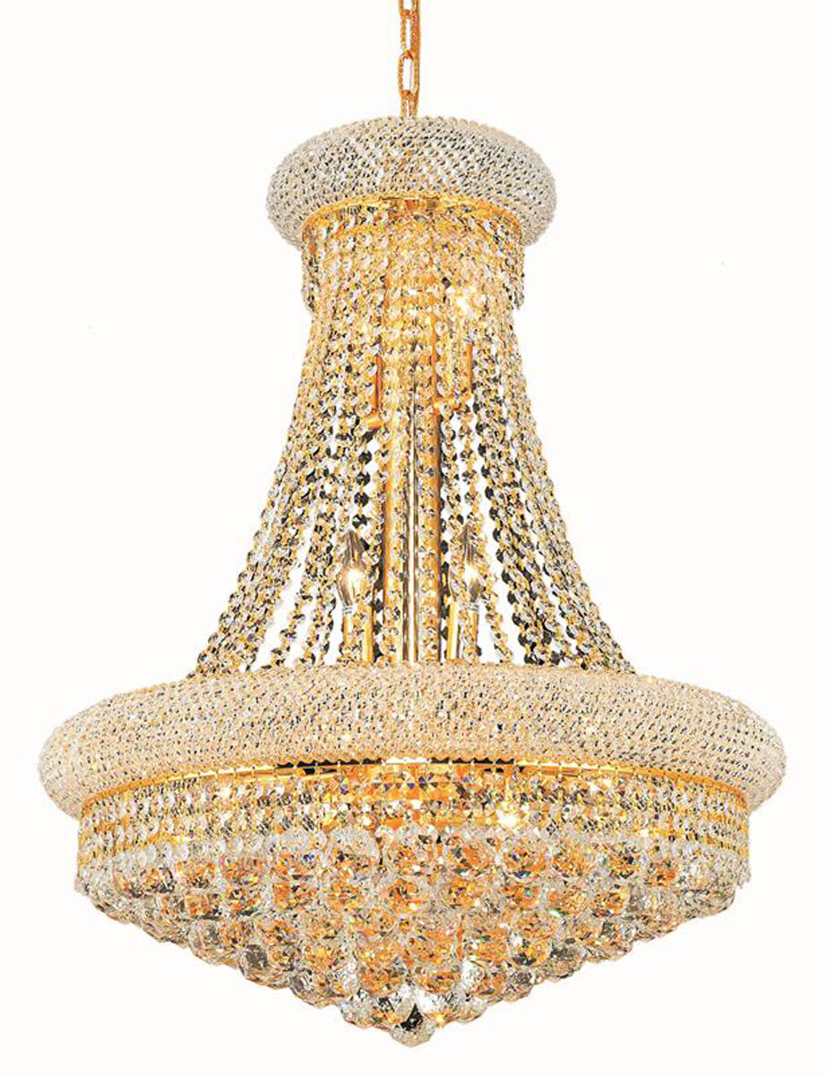 Primo 14 Light 24 inch Gold Dining Chandelier Ceiling Light in Royal Cut