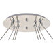 Monroe LED 41 inch Chrome Chandelier Ceiling Light