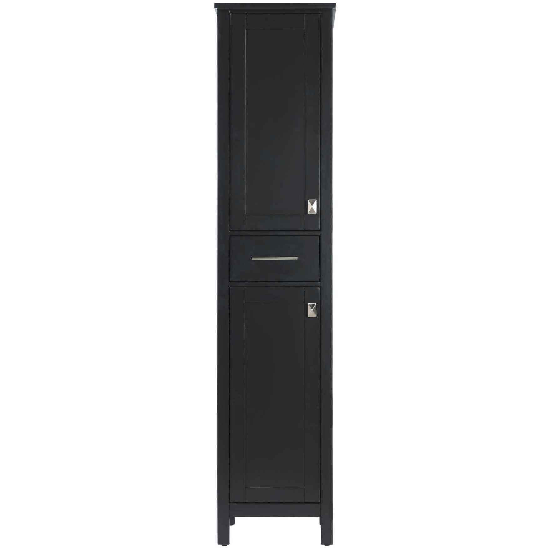 Irene Black Bathroom Storage Cabinet