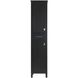 Irene Black Bathroom Storage Cabinet