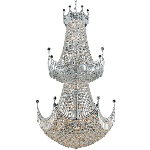 Corona 36 Light 36 inch Chrome Foyer Ceiling Light in Royal Cut