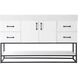 Caroline 54 X 34 inch White Bathroom Vanity Cabinet