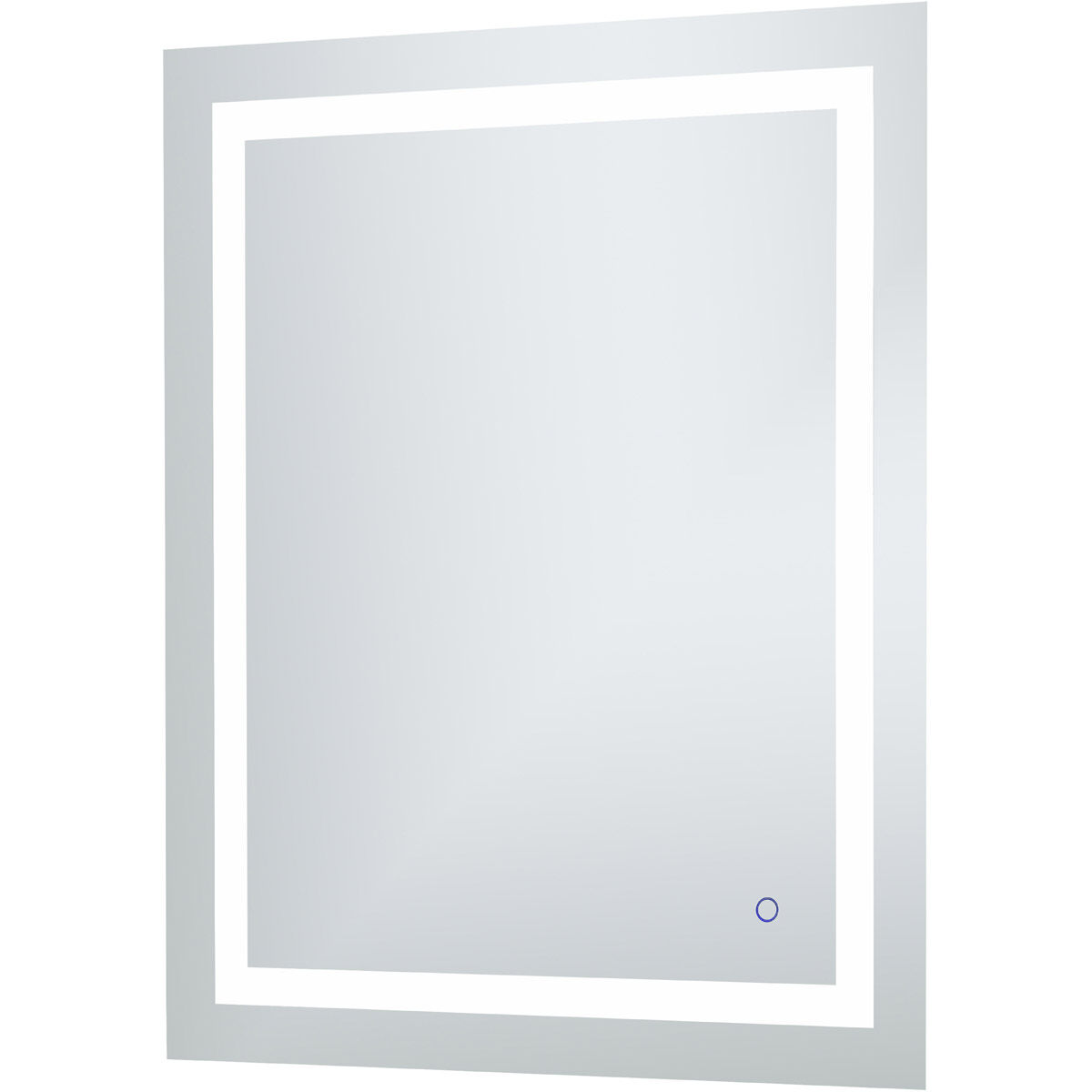 Helios 36 X 30 inch Silver Lighted Wall Mirror