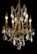 Rosalia 4 Light 17 inch French Gold Dining Chandelier Ceiling Light in Clear, Royal Cut
