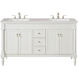 Lexington 60 X 21 X 35 inch Antique White with White Marble Vanity Set