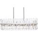 Serephina 24 Light 42 inch Chrome Linear Chandelier Ceiling Light