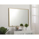 Monet 36 X 27 inch Brass Wall Mirror