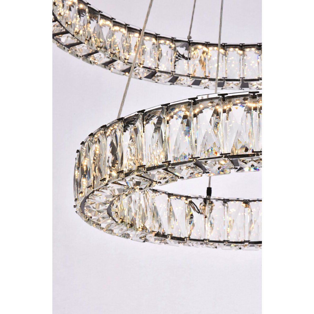 Monroe 2 Light 28 inch Black Chandelier Ceiling Light