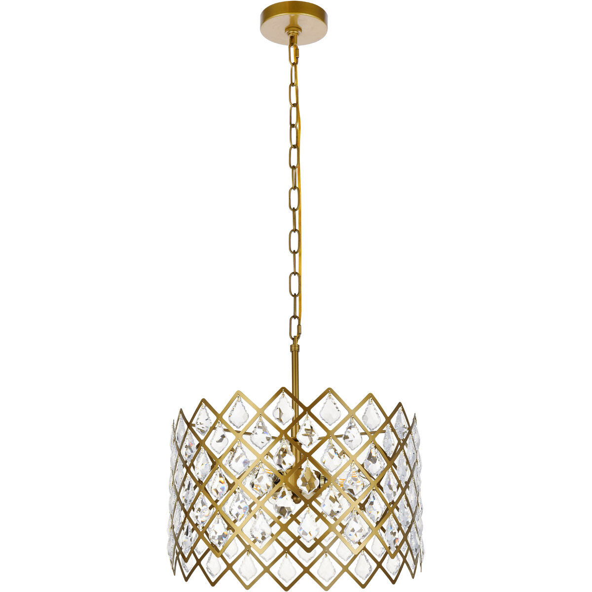 Lyla 3 Light 16 inch Brass Pendant Ceiling Light