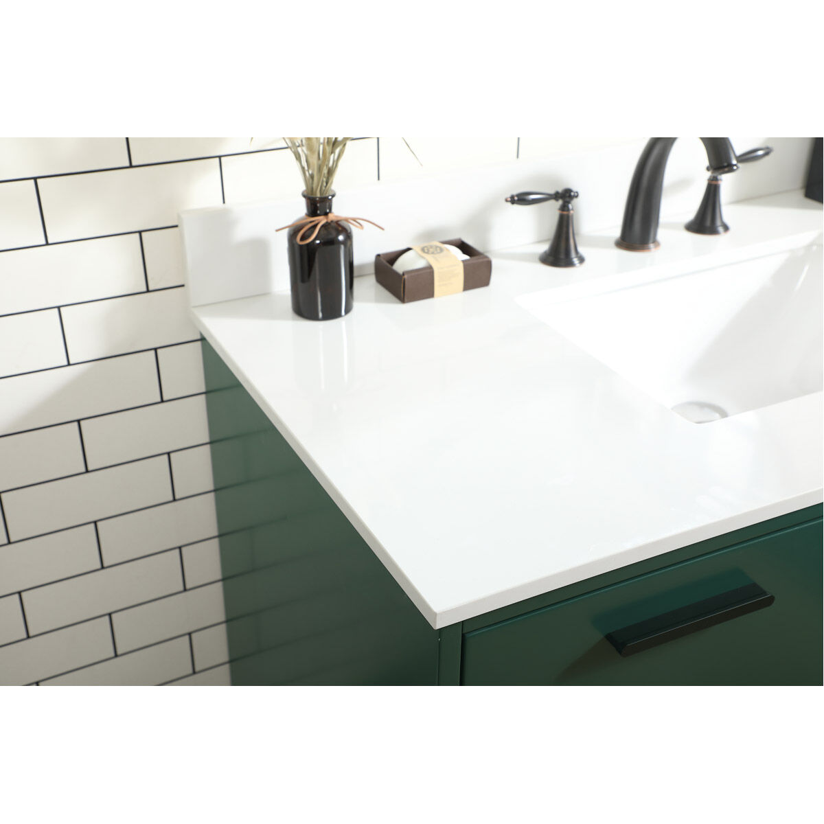 Baldwin 42 X 22 X 34 inch Green Vanity Sink Set
