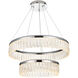 Rune 2 Light 24 inch Chrome Chandelier Ceiling Light