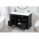 Bennett 48 X 21 X 35 inch Black Vanity Sink Set