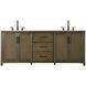 Alina 84 X 34 inch Hazel Oak Bathroom Vanity Cabinet