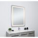 Genesis 40 X 30 inch Glossy White LED Mirror