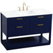 Larkin 48 X 22 X 34 inch Blue Vanity Sink Set