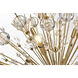Vera 74 Light 44 inch Satin Gold Chandelier Ceiling Light