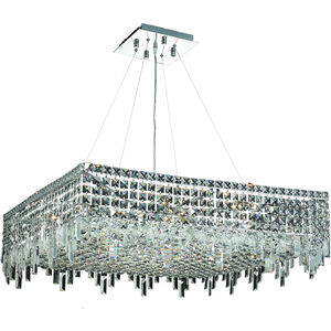 Maxime 12 Light 32 inch Chrome Dining Chandelier Ceiling Light in Royal Cut