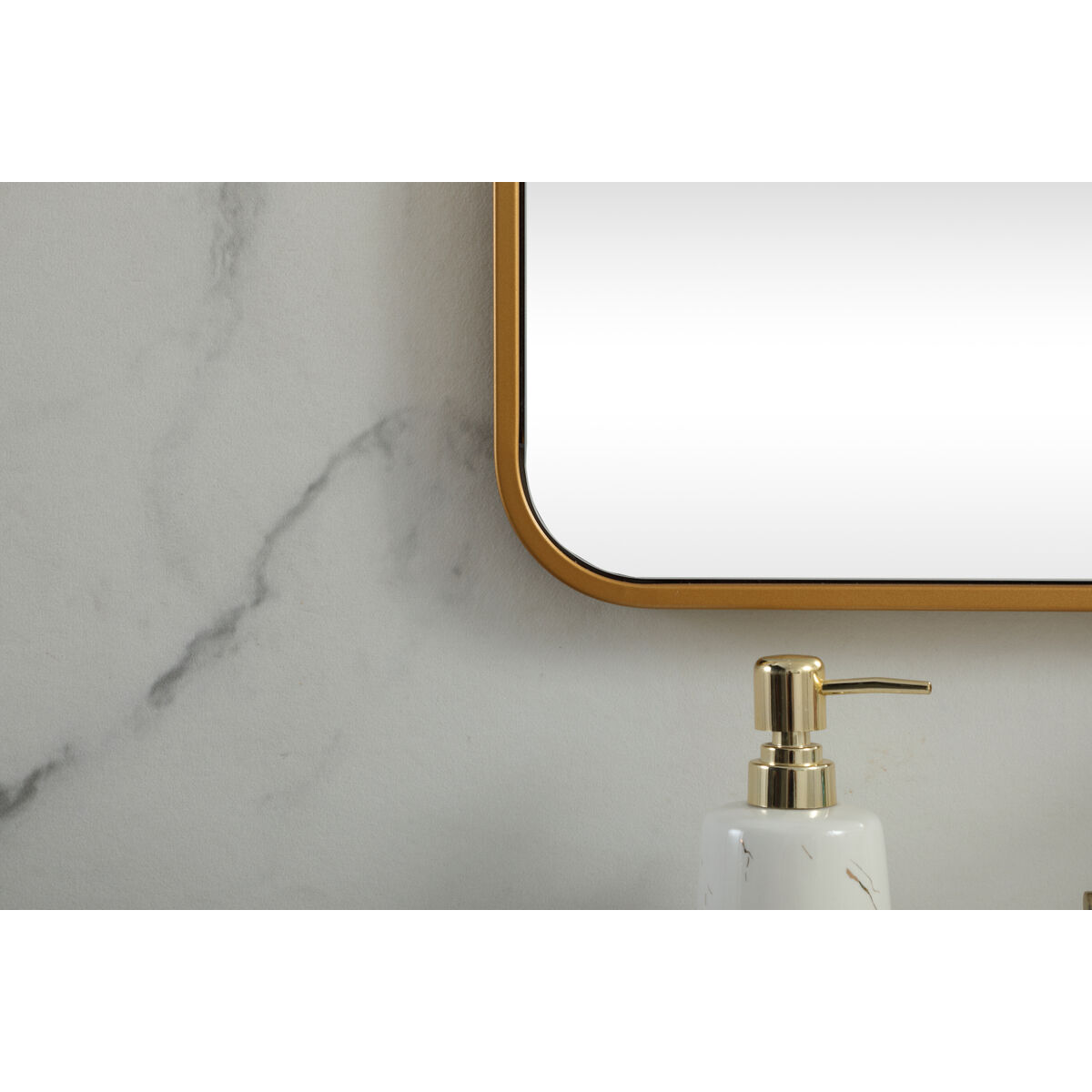 Evermore 30 X 30 inch Brass Vanity Mirror