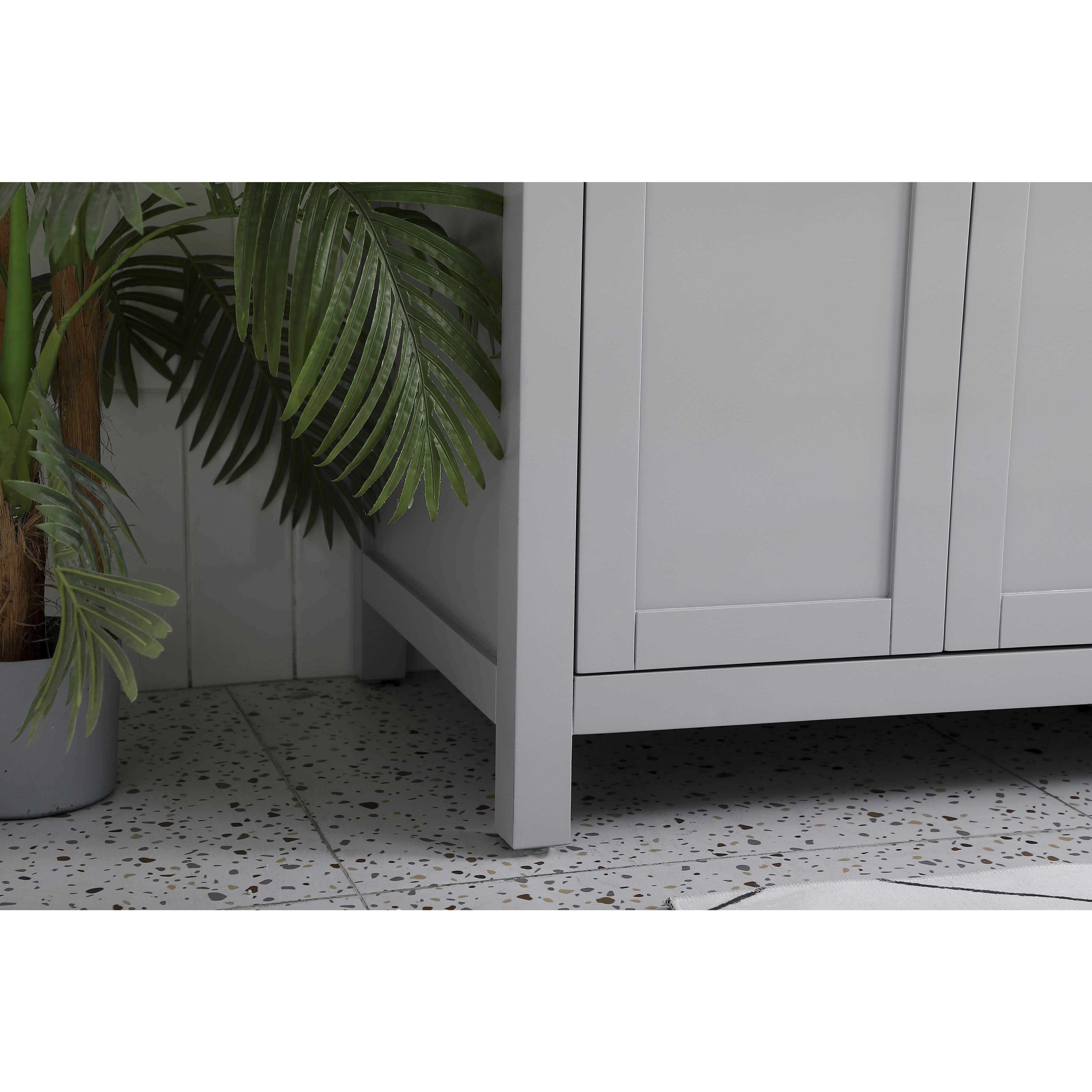 Lewis 72 X 22 X 34 inch Grey Vanity Sink Set