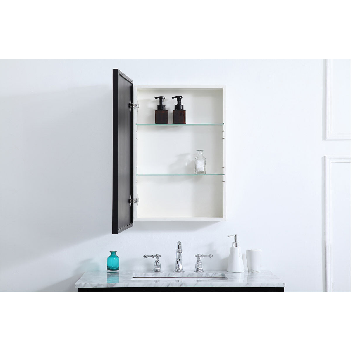 Wyn 28 X 20 inch Black Medicine Cabinet