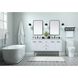 Cyrus 60 X 22 X 34 inch White Vanity Sink Set