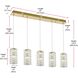 Aston 5 Light 5 inch Satin Gold Pendant Ceiling Light