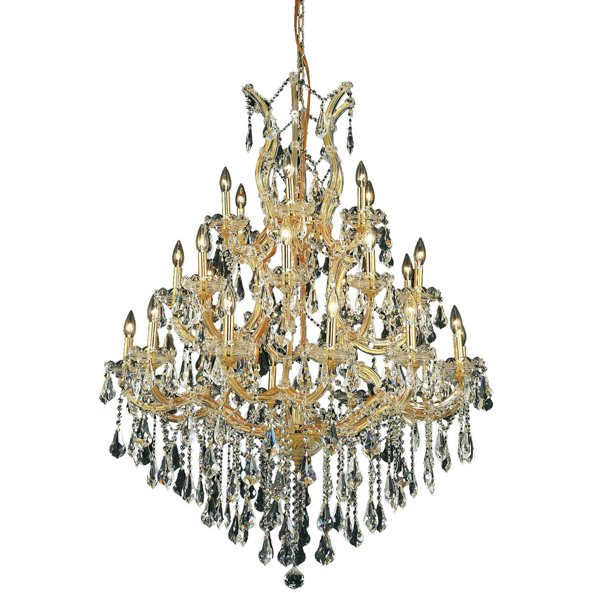 Maria Theresa 28 Light 38 inch Gold Dining Chandelier Ceiling Light in Clear