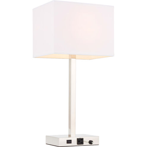 Katherina 25 inch 40 watt Polished Nickel Table Lamp Portable Light
