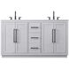 Chase 60 X 34 inch Grey Bathroom Vanity Cabinet