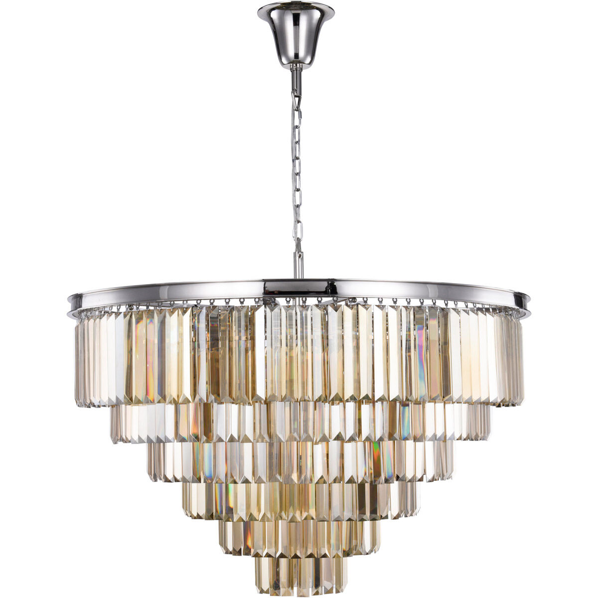 Sydney 33 Light 44 inch Polished Nickel Chandelier Ceiling Light, Urban Classic