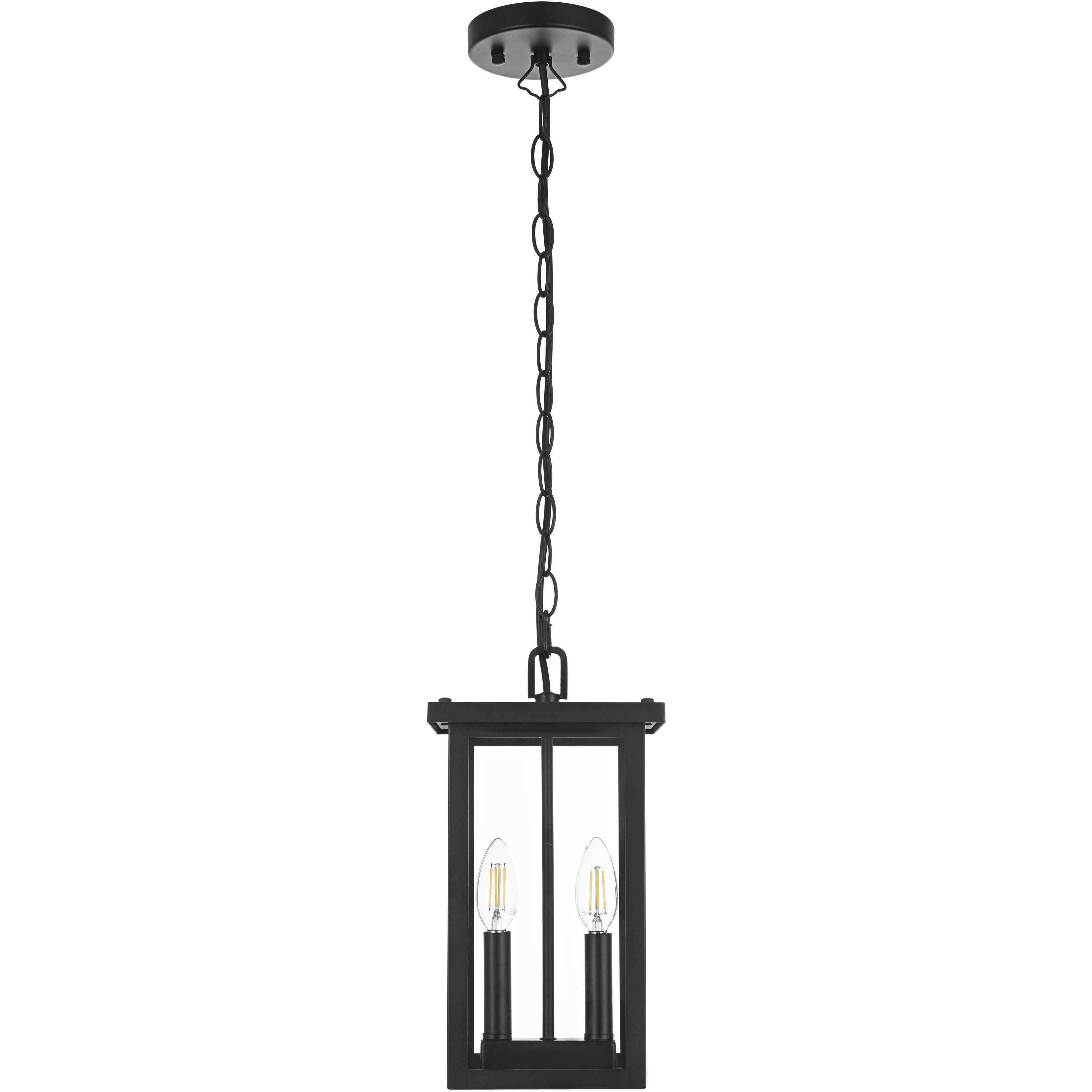 Venango 2 Light 7 inch Black Outdoor Pendant