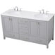 Irene 60 X 22 X 34 inch Gray Vanity Sink Set