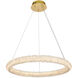 Bowen 1 Light 26 inch Satin Gold Chandelier Ceiling Light