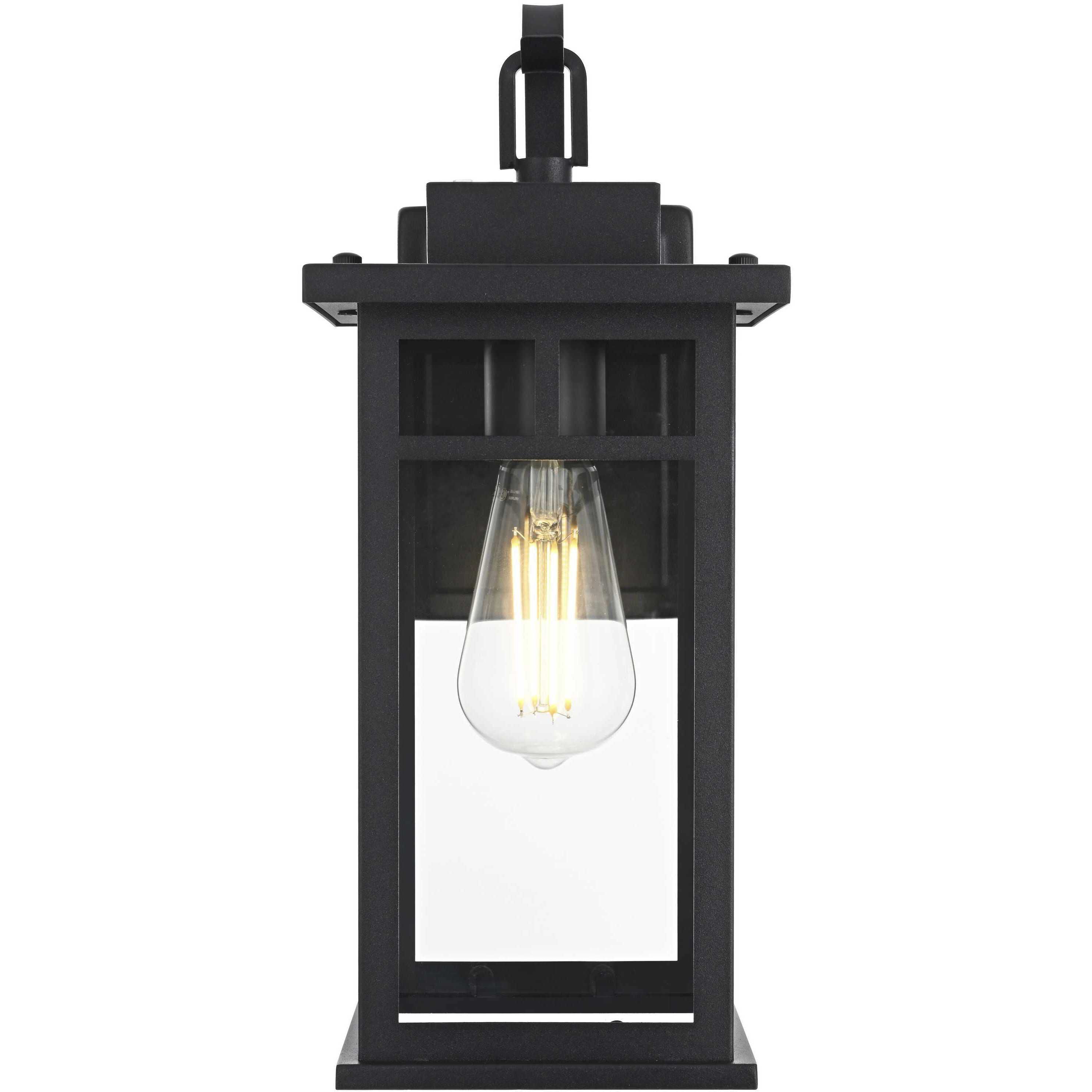 Mercer 1 Light 15.5 inch Black Outdoor Wall Sconce
