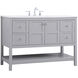 Theo 48 X 22 X 34 inch Gray Vanity Sink Set