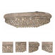 Primo 18 Light 50 inch Silver and Clear Mirror Flush Mount Ceiling Light in Royal Cut