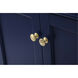 Park Avenue 60 X 22 X 35 inch Blue Vanity Sink Set