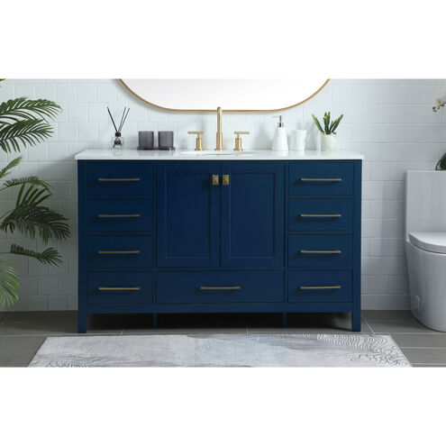 Irene 54 X 22 X 34 inch Blue Vanity Sink Set